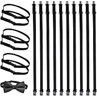 Cinturini Regolabili Per Cravatte - 20 Pezzi Elastici In Poliestere Con Fibbia | Per Matrimoni E Eventi - Foto 3