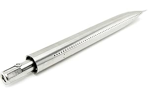 Broil King 18631 Tube Baron Burner, Measures 15.77-Inches Long, Chrome