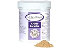 Dirk Drexel Arthro Complex Karde Gelenkpulver für Hunde & Katzen 400g | nach Arthrose Arthritis Borreliose/Zeckenbiss | natürliche Ernährung bei Gelenkproblemen | Glucosamin | Grünlippmuschel | MSM