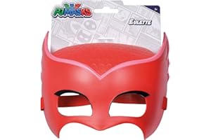 Simba 109402092 PJ Masks Maschera Gufetta con elastico per travestimento, 20 cm, per bambini dai 3 anni, rosso
