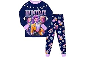 Générique K-Kpop D-Demon H-Hunters Ensemble 2 pièces Pyjama pour Garçons et Filles H-Huntrix T-Shirt et Pantalon vêtements de Nuit avec pour Enfants Pyjamas pour Filles Ensemble Carnaval Fête