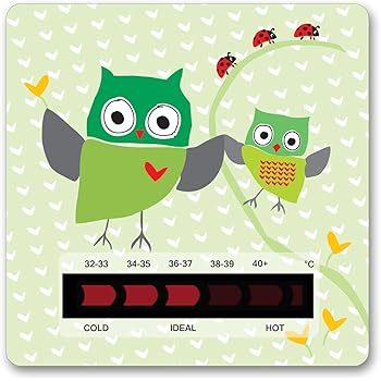 baby bath thermometer card