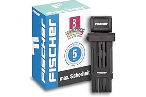 FISCHER Faltschloss inkl Halterung und 2 Sicherheitsschlüssel