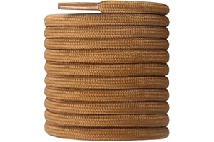 CCSOFTIME Lacets Chaussures Ronds pour Bottes 4mm Résistants Lacets Baskets pour Chaussurs de Randonnée de Sécurité de Travail