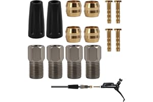 VXIWSCY Insert Olive pour Tuyau de Frein Hydraulique de Vélo BH59 - Ensemble de Connecteurs et Raccords de Remplacement pour Freins à Disque M355/M395/M445/M446/M447 - Facile à Installer et Durable