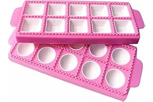 ZHOUHON Knödelform Teigpresse, 2 Stück Form für Runde Ravioli, Italienische Ravioli Form, Raviolischneider Gebäck Werkzeug, Knödelform, für Die Herstellung Von Ravioli, Kuchen, Knödel