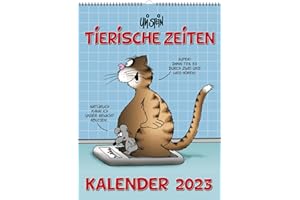 LAPPAN VERLAG Uli Stein Tierische Zeiten 2023: Monatskalender für die Wand (Uli Stein Kalender 2023)