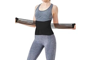 InnoBeta Rückbildungsgürtel Nach Geburt, Postpartum Gürtel für Damen, Bauchgurt Nach op, Kaiserschnitt, Schwangerschaft, Bauchgurt mit Rückenunterstützung für damen (Schwarz M)