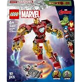 LEGO Marvel Iron Man vs. Ultron Robotic Armor 76307 | Toys for 6+ Year Old Boys, Articulated Robot Superhero Figure Role Play
