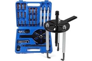 MIGUBIGU 21 in 1 Estrattori Cuscinetti Interni, Estrattore Cuscinetto Ruota Moto con 6 Misure di Pinze, Separatore Cuscinetti per Smontaggio di Cuscinetti di Auto, Macchine, Elettrodomestici e Motori