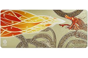 SteelSeries Tapis de Souris QcK - CS2 Dragon Lore - Taille XXL - Recouvre Le Bureau - Suivi et stabilité optimaux - Optimisé pour Les capteurs de Jeu - pour Jeux typés FPS, Action et RPG