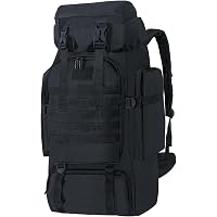 Sac à Dos Camping 80L Imperméable – Tissu Oxford 600D, Léger 1,1 Kg, Compartiment Hydratation, Pour Rando, Voyage, Trekking
