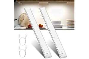 JEKEMORYE Under Cupboard Kitchen Lights LED - White 30CM 2 Pack