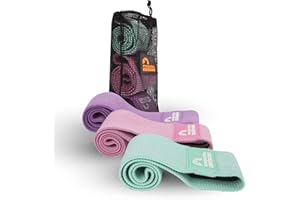 ‎MAJESTIC SPORT MAJESTIC SPORT Booty Band Set, 3X Stärken & Längen, 3X Designs, Inkl. Tragebeutel (Hip Bands, Resistance Bands Set, Fitnessbänder Set, Sportbänder, Trainingsbänder, Gymnastikband, Fitness Band)