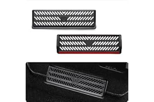 BASENOR Tesla modèle Y couvercle d'aération de siège arrière Protection de grille d'aération de débit d'air lot de 2 pour 2021 2022 2023 2024 2025 Model Y Accessoires Gen 2
