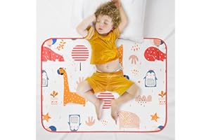 Aolso Cambiador de Bebé,70 * 90cm Almohadilla De Cuna para Bebé,Lavable Cambiador Bebe Plegable Cambiador,Cambiador portatil Bebe,Lavable Portátil Colchón Bebé para Bebés-Globo