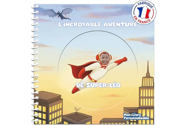 Livre personnalisé pour Enfant avec prénom et Photo | Super-héros | Cadeau Original