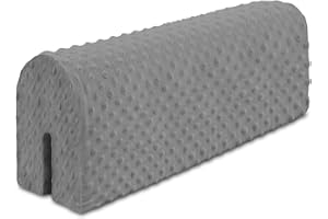 TOTSY BABY Protección de borde de cama para cuna infantil 70 cm - Protección para estructura de cama cuna Protección contra caídas para con somier barandilla de cama con cubierta Protección de borde Gris