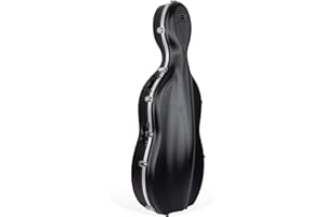 Crossrock Cello-Koffer mit Rollen, aus ABS spritzgegossen 4/4 Full Size Schwarz