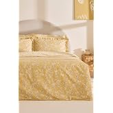 Karaca Home Carlo%100 Pamuk &Ccedil;ift Kişilik Nevresim Takımı Sarı