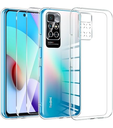 Ivoler Transparente Hülle + 3x Panzerglas Für Xiaomi Redmi 10 4G – Stoßfest, Kratzfest & Klar