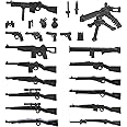 HIMIRICH Weapons Pack Military Toy Set Building Blocks Model for Soldier Figures, Army Equipment Gear Kit Pieces and Parts Accessories Compatible with Major Brand