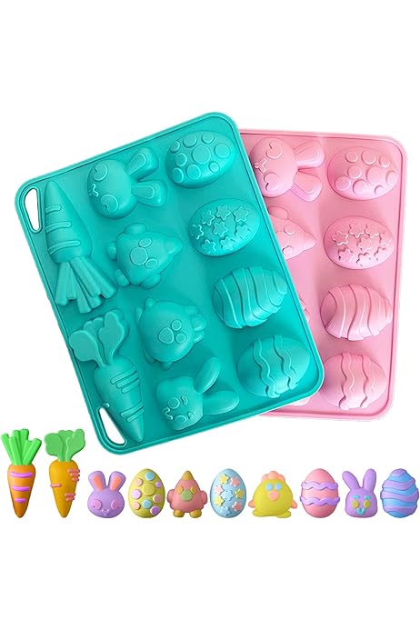 Stampini Pasquali In Silicone - 2 Pezzi Per Conigli E Uova, Per Dolci E Cioccolato - Foto 7