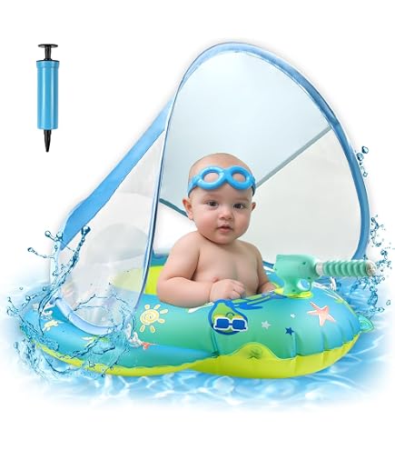 Bouée Crocodile Gonflable COM-FOUR - Anneau De Natation Rigolo Pour Enfants (Dès 3 Ans) - Plage Ou Piscine