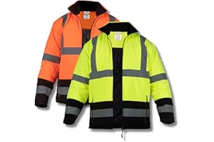 RODOPI FREEZ-Reflex Winter Arbeitsjacke Herren und Damen Gr.S-XXXL Reflektierende Jacke wasserdicht EN ISO 20471:2013 & EN ISO 13688:2013 Warnschutzjacke