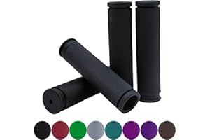 TIKBRO Poignées de Guidon de Vélo Confortables, Antidérapantes, 2 Paires en Caoutchouc pour VTT et BMX