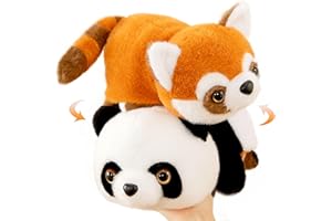 DBPBToU 35/50/70 cm Odwracalna pluszowa zabawka dla dzieci - 2 w 1 odwracalna pluszowa zabawka dla dzieci - pluszowa zabawka Panda pluszowa zabawka dla dzieci i dziewcząt (70 cm)