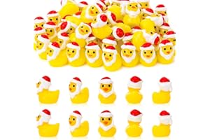 Halinuia Lot de 60 Mini Figurines de Canards en résine-Mini Canards-Figurines d'animaux pour Aquarium-Décoration de Jardin,Jaune