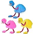 3 Ostrich Puppet On Strings,Funny Interactive Bird Puppet,Handmade Ostrich Marionette Puppets String Doll,Ostrich String Puppet, For Children Kid,Pretend Family,36x20x4cm