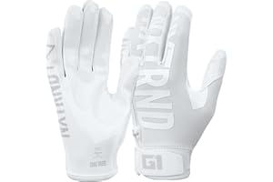 NXT NXTRND Nxtrnd G1 Pro - Guantes de fútbol para hombres y jóvenes (blanco, talla M)