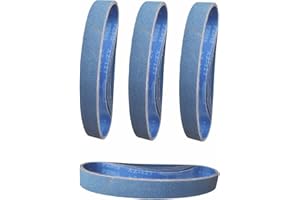 FEIHU Nastro abrasivo 40 x 760 mm.(grana 60, 80, 100, 120, 240, 320). Set nastri abrasivi professionali in metallo per, levigatrici a nastro per tubi, affilatura, rimozione della ruggine - 12 pezzi