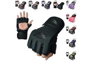 BeSmartGants MMA pour sac de frappe en rexine UFC avec rembourrage en gel Muay Thai G