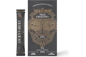 Ancient + Brave - Creatine+ 90g x15 Sachets - Premium Creatine Monohydrate Powder - 100% Micronized for Women - High Performance, Strength Building - Muscle Recovery, Cognition, Wellness