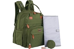 BabbleRoo Plecak na pieluchy, torby do przewijania pieluszek dla niemowląt wielofunkcyjny wodoodporny plecak podróżny