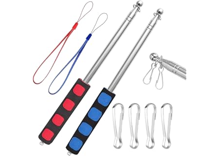 DabbOo 2-delat teleskop flaggstångsset, flaggstång, flaggstång, flaggstång, camping, kan användas fö - Amazon Deal & Rabatt