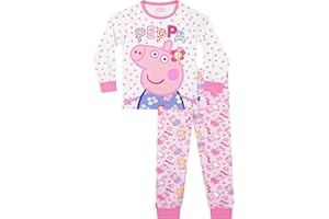Peppa Pig Pigiama Bambina | Pijama Bambini Lungo | Pigiamone a Fiori Bimba