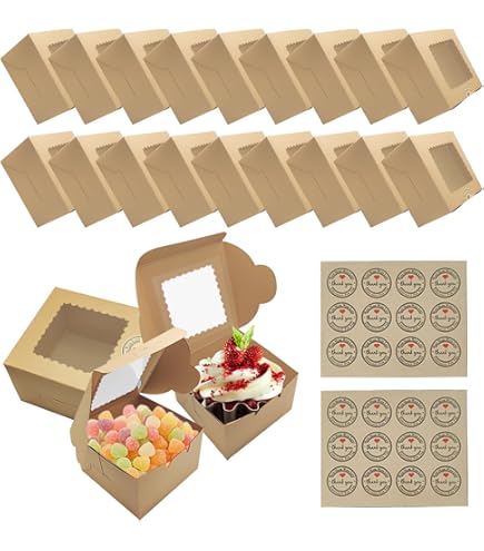 12 Cupcake Vensterdoos wit incl. insert koop je bij Happy Baking