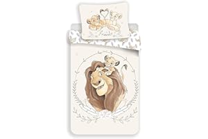 JERRY FABRICS Disney The Lion King Duvet Cover for Children, Bed Linen 140 x 200 cm, Pillowcase 70 x 90 cm, 100% Cotton