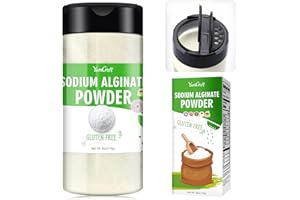 YUMCRAFT Poudre d'alginate de sodium – 113,4 g d'alginate de sodium pur de qualité alimentaire, agent gélifiant naturel pour desserts, fabrication de sphères de caviar, crème glacée, pains de viande