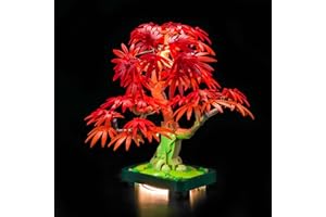 LocoLee Licht Set Kompatibel mit Lego 10348 Japanese Red Maple Bonsai Tree (Kein Lego-Set), Dekorative Beleuchtung Set Compatible with Lego 10348 Bonsai-Baum