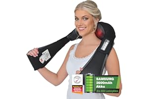 ‎DONNERBERG DONNERBERG® Das Original Nackenmassagegerät Kabellos Akku Massagegerät Effektive VIBRATION 4D Shiatsu Massage Schulter Nacken Langlebige Markenbatterie