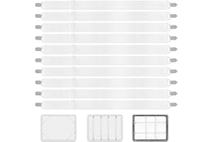 KOXXIAMOQ 10 Pcs Tendeur Drap Housse, Attache Drap Housse, élastique Sangle Matelas Réglables Jusqu'à 130 cm avec Pinces pour Draps-Housses Matelas Canapé Planche à Repasser (Blanc)