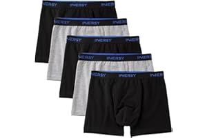 INNERSY Boys Underwear Cotton Boxers Shorts Multipack Underpants with Fly 6-18 Years Pants Pack of 5