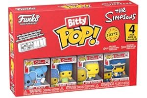 Funko Bitty Pop! The Simpsons - Itchy - 4 Pack - 1/6 Odds for Rare Chase Variant and A Surprise Mystery Mini Figure - 0.9 Inch (2.2 Cm) Collectable - Stackable Display Shelf Included