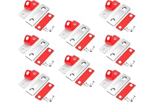 ZUOQIANG 8 Piezas Iman Puerta Armario,Ultra-fino Imanes para Ppuertas,Iman Puerta Adhesivo,Mueble Cierre Cajones, Magnetico Fuerte Cierre Con Tornillos Para puertas de Cocina,Ventanas,Cajones