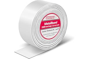 MAGSTICK Barra magnetica a parete come superficie adesiva per magneti I 25 metri barra magnetica adesiva, tagliabile I mag_143